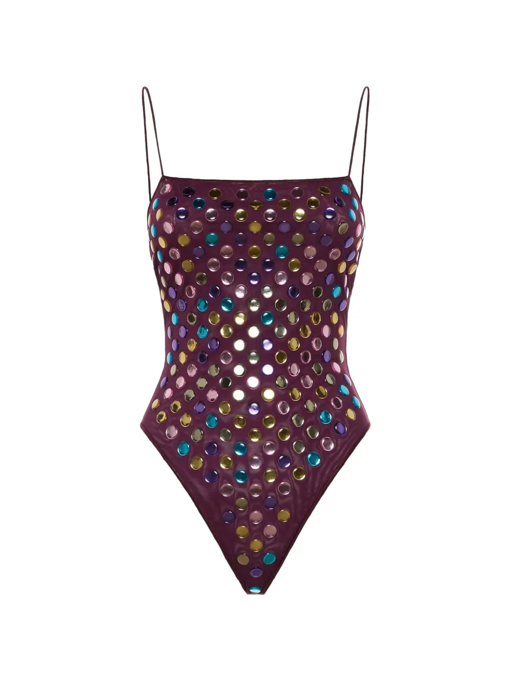 Oseree Bubble Maillot Swimsuit In Purple