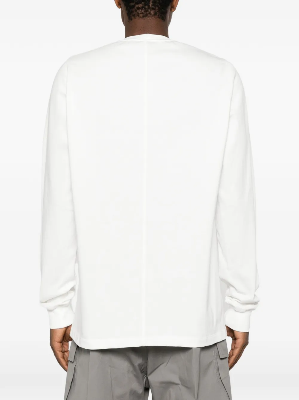 Rick Owens Katoenen T-shirt met lange mouwen Wit