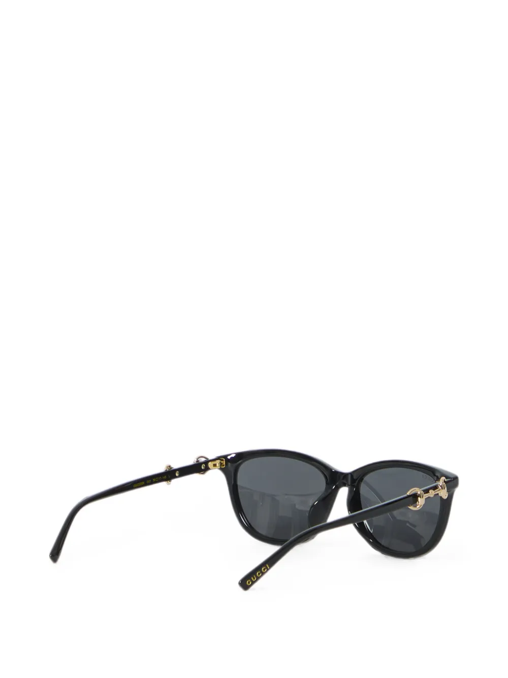 Gucci Eyewear Horsebit round-frame sunglasses Zwart