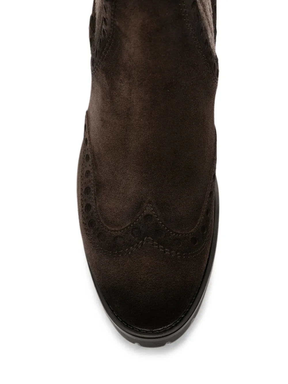Santoni brogue-detail sock ankle boots Bruin