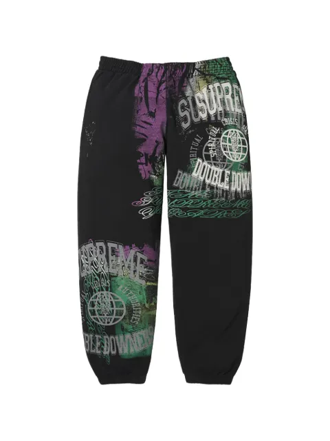 Supreme pantalones de chándal Overprint con cintura elástica