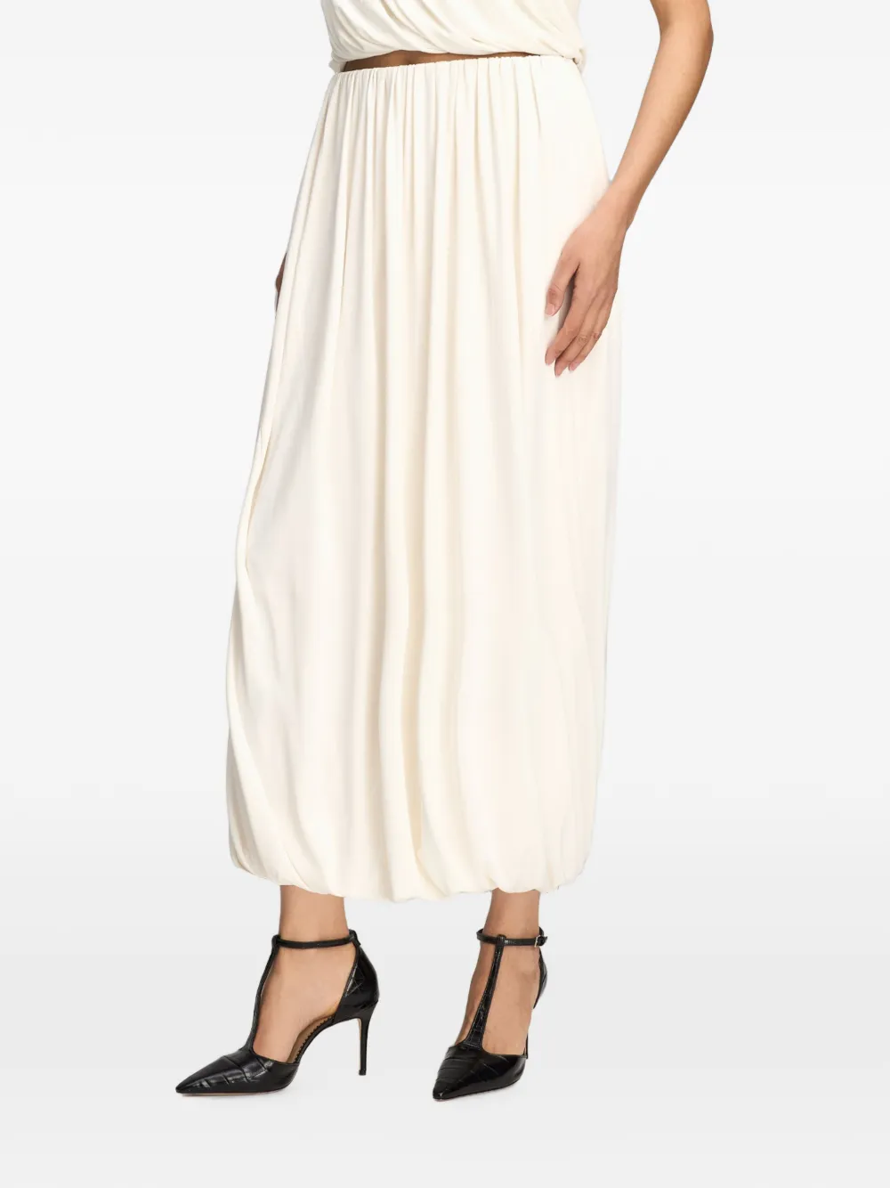Cinq A Sept Calden midi-ballonrok Beige