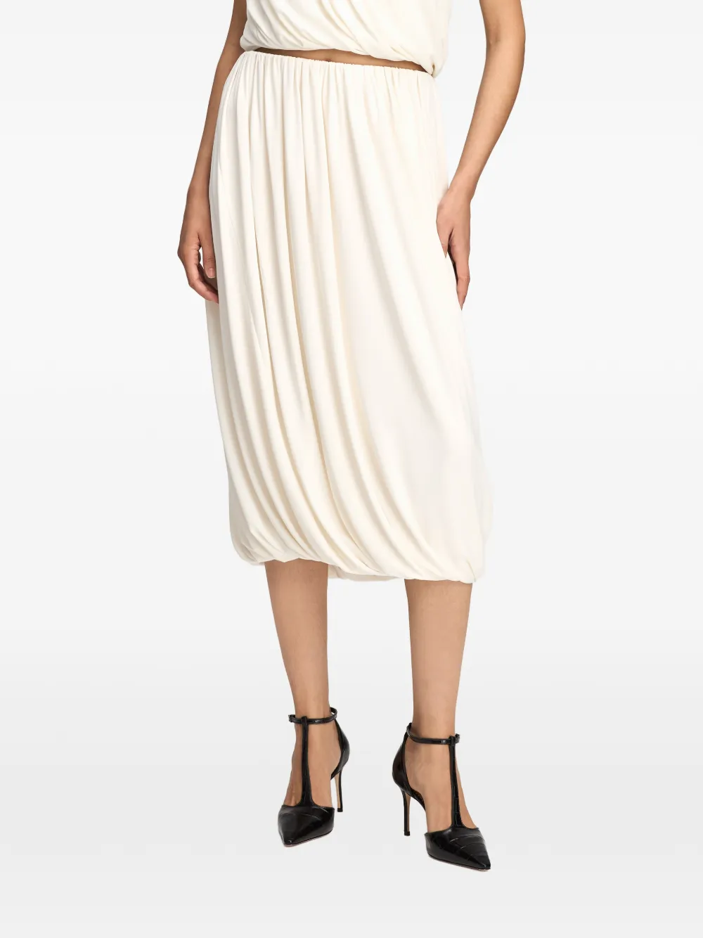 Cinq A Sept Calden midi-ballonrok Beige