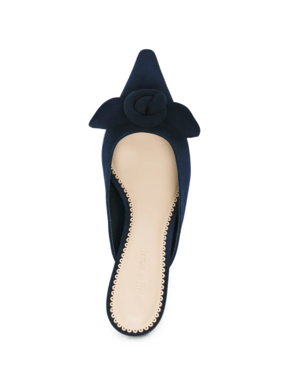 Cinq A Sept Layla calf suede knot-detail mules Blauw