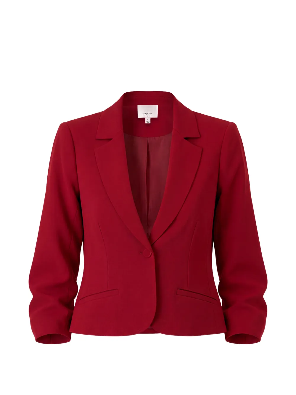 Cinq A Sept Khloe Blazer mit gerafften Ärmeln - Rot