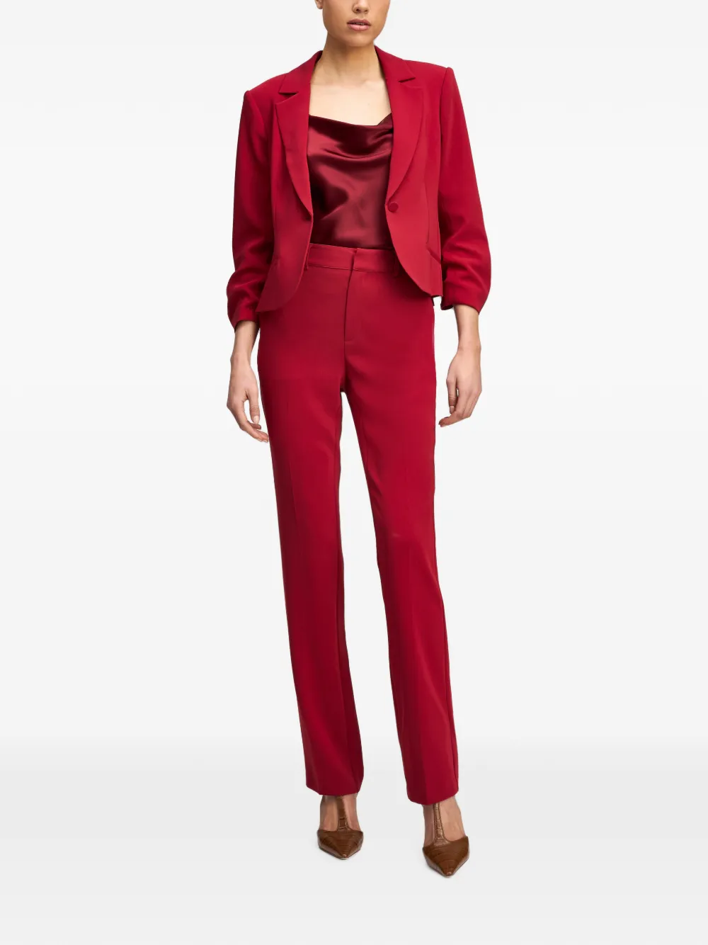 Cinq A Sept Blazer met ruches Rood