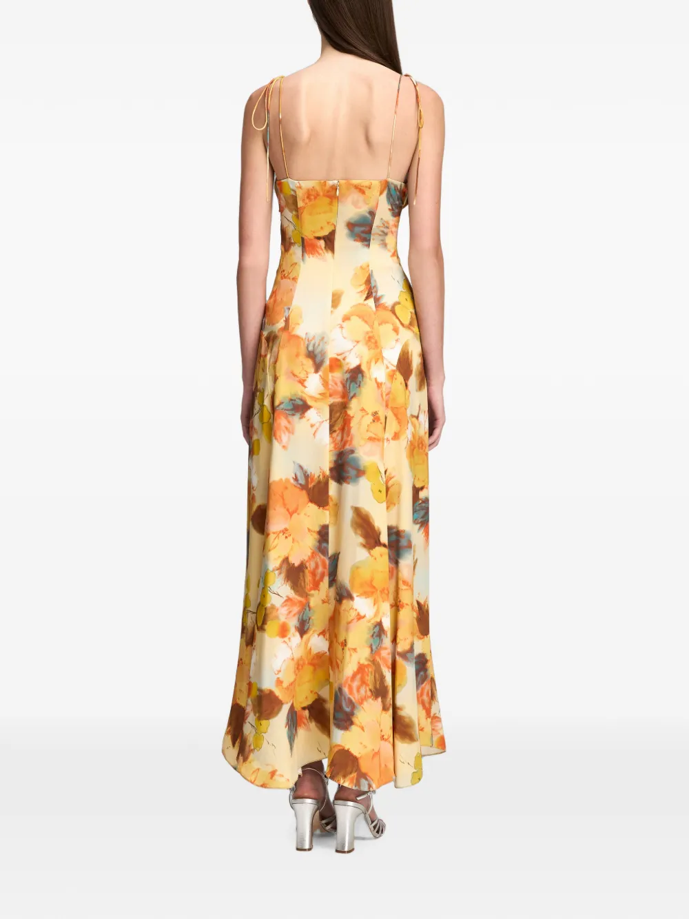 Cinq A Sept Betty maxi-jurk met bloemenprint Geel
