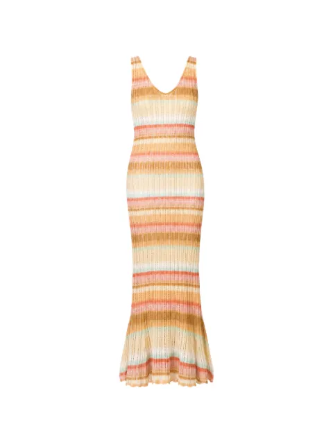 Cinq A Sept Edie stripe-pattern maxi dress