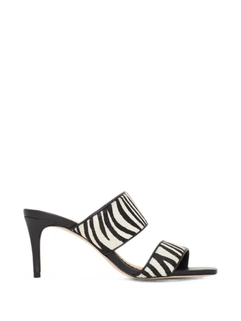 Cinq A Sept Sutton zebra-print haircalf sandals