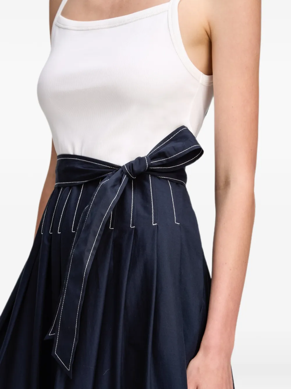 Cinq A Sept Olivia flared midi-jurk Blauw