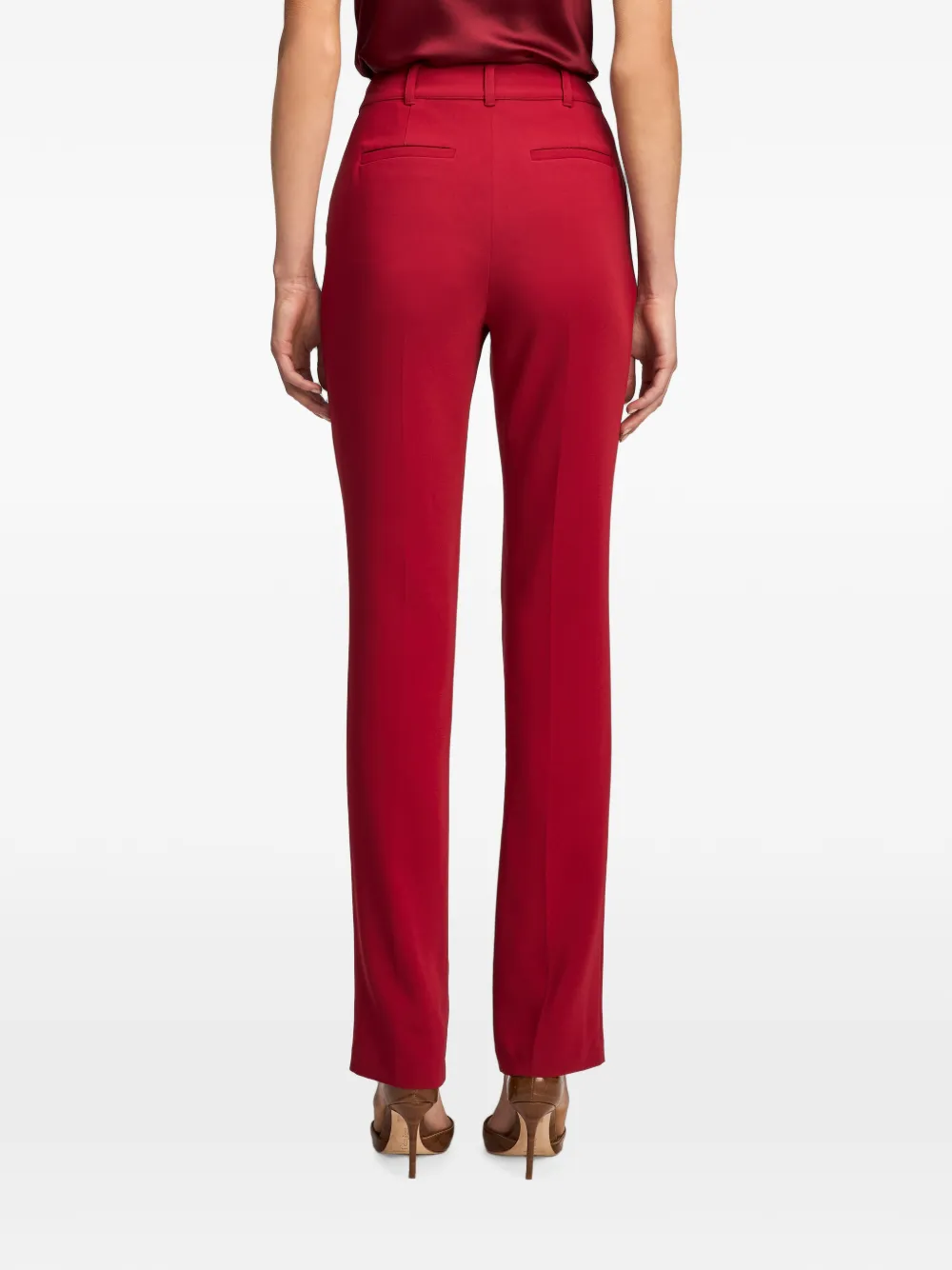 Cinq A Sept Kerry broek met gekreukt effect Rood