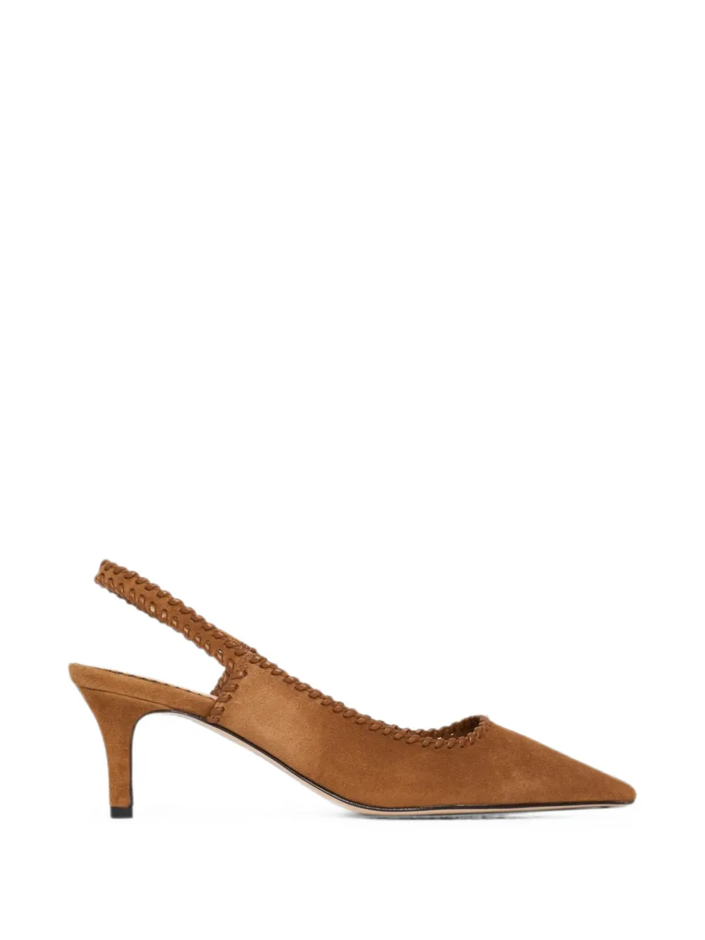 Cinq A Sept Sylvie braided-trim slingback pumps Bruin