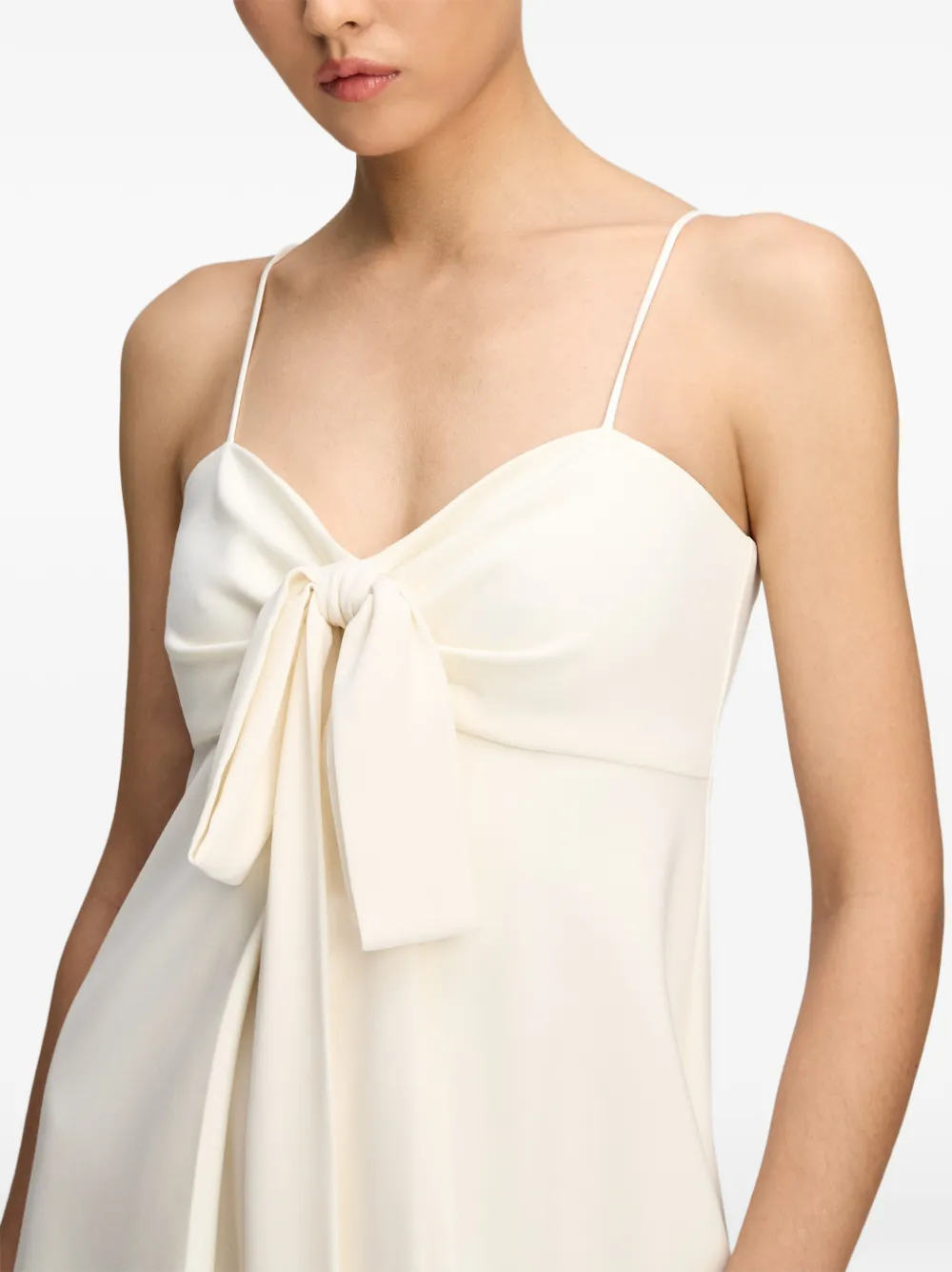 Cinq A Sept Amberly maxi-jurk met strik-detail Beige