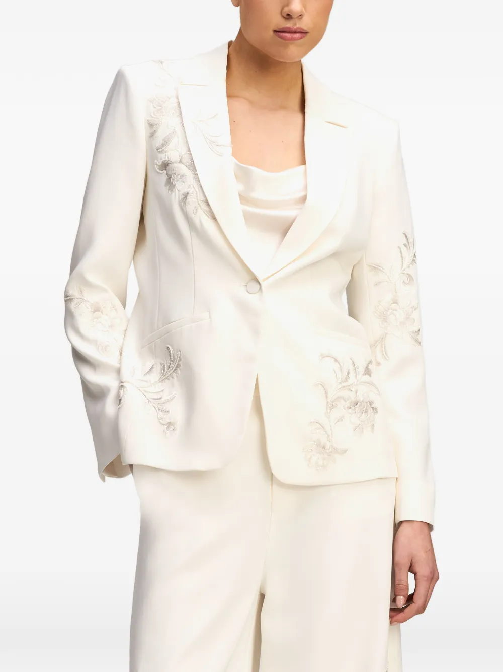 Cinq A Sept Karlie blazer met knoopsluiting Beige