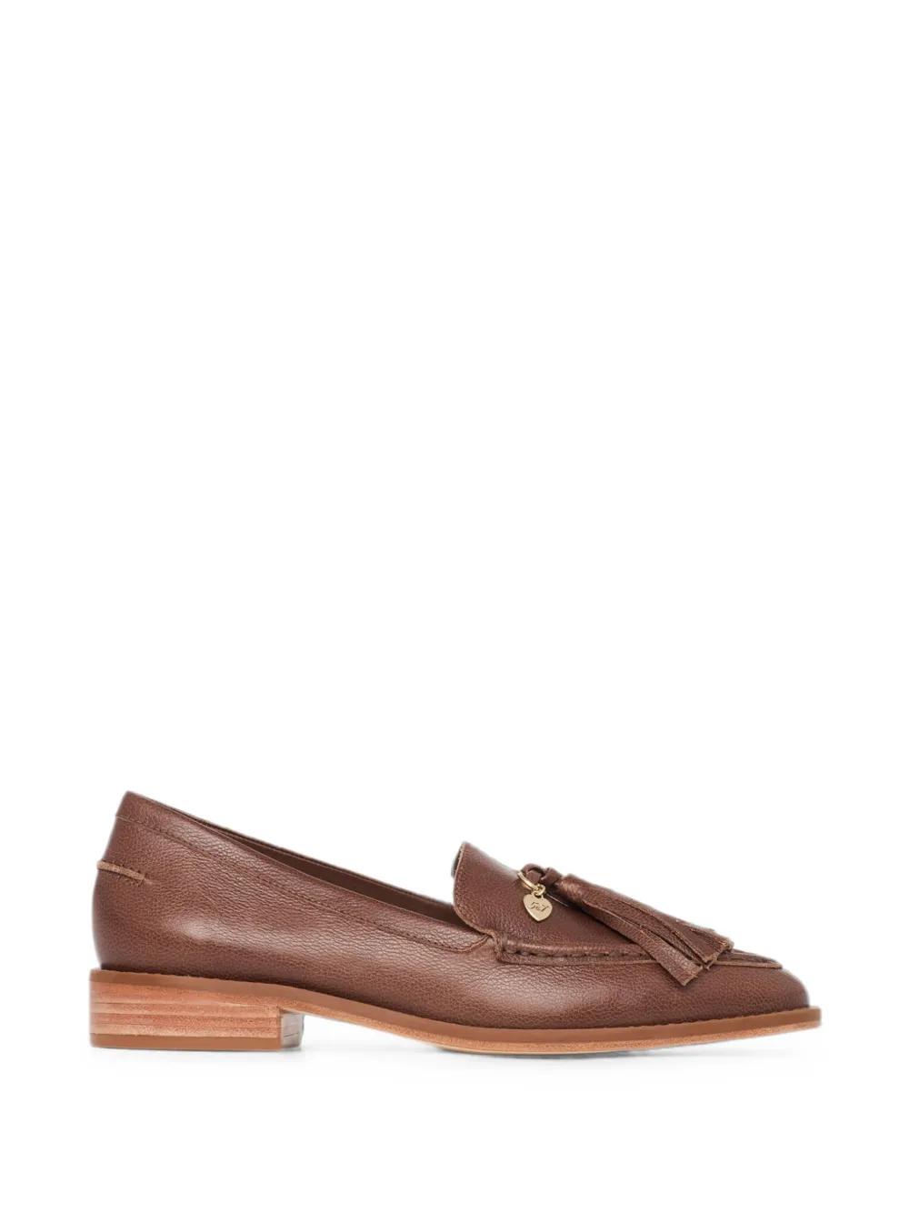 Cinq A Sept Mocassini Remi in pelle con nappine - Marrone