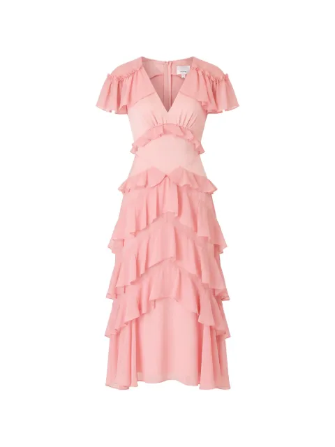 Cinq A Sept Tatum ruffled tiered midi dress