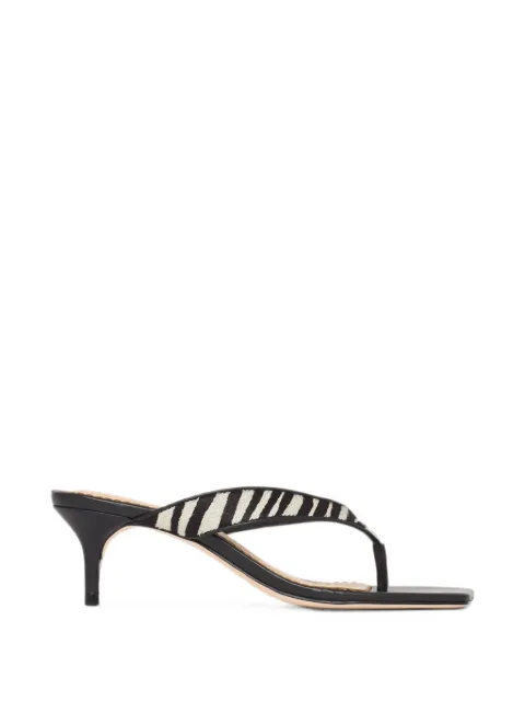 Cinq A Sept sandalias Frankie con motivo de cebra