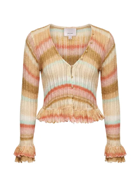 Cinq A Sept Edith ruffled space-dyed cardigan