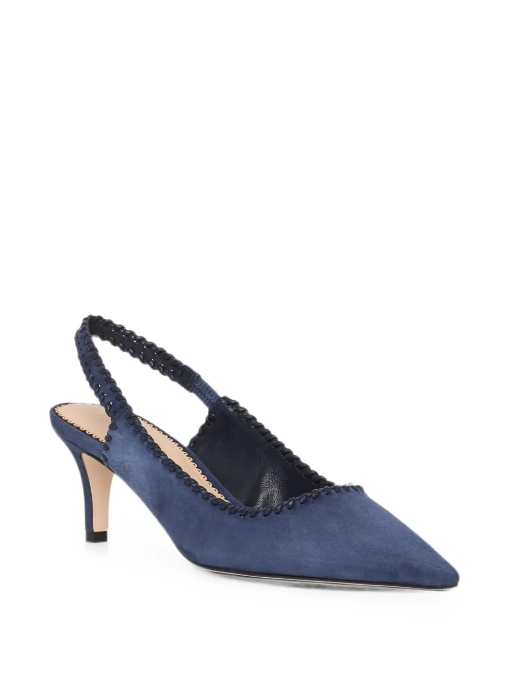 Cinq A Sept Sylvie braided-trim pumps Blauw