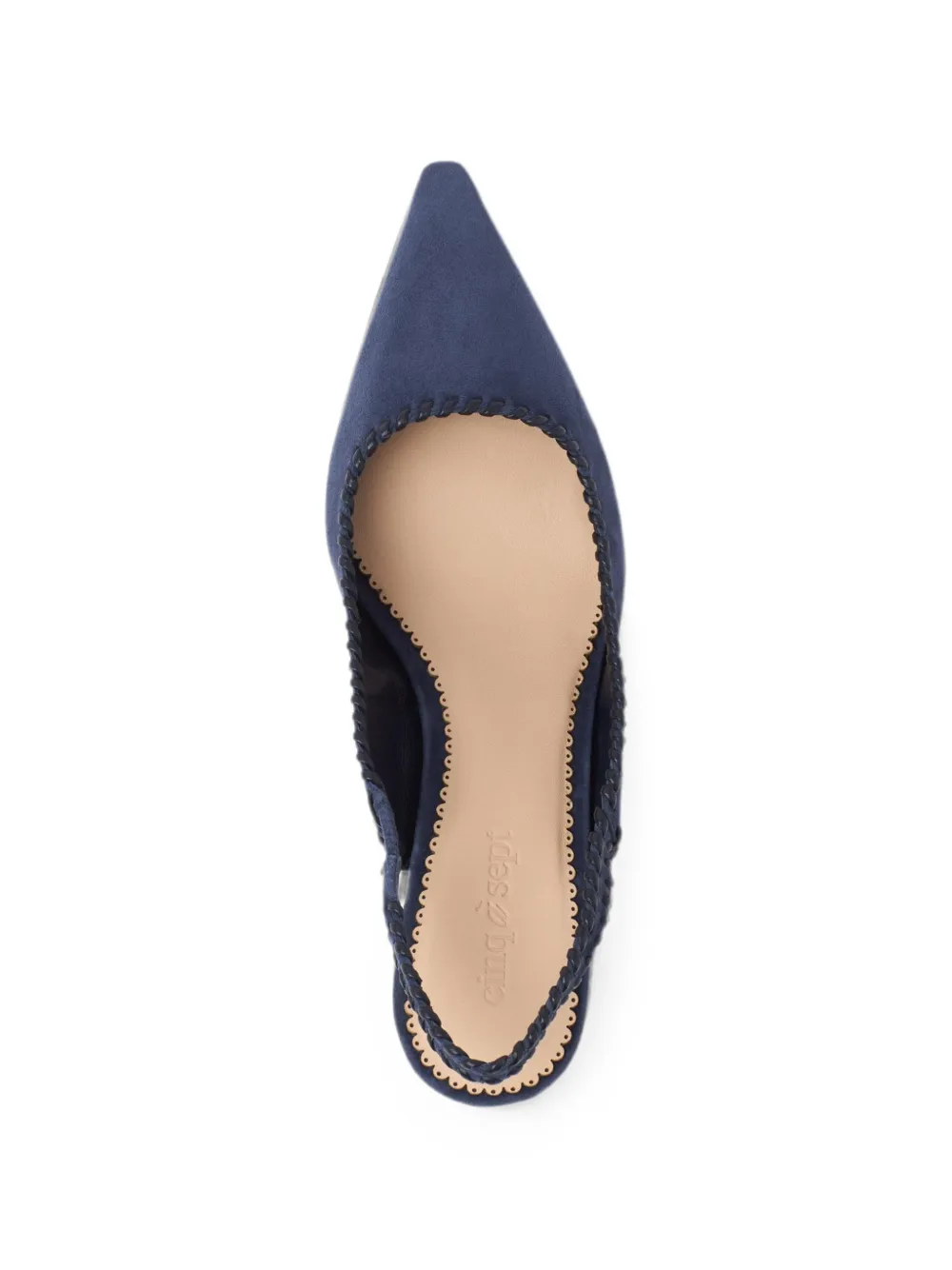 Cinq A Sept Sylvie braided-trim pumps Blauw
