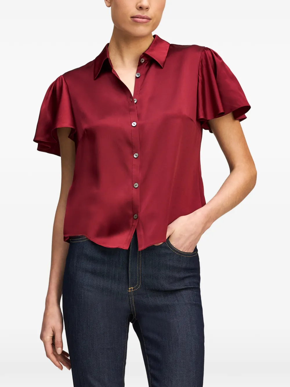 Cinq A Sept Fiona blouse Rood