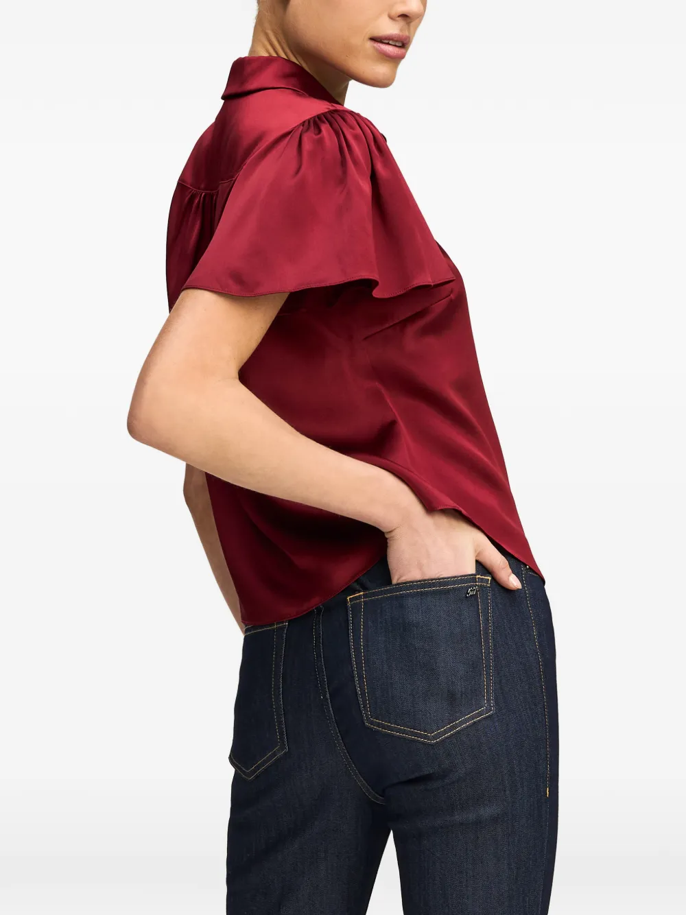 Cinq A Sept Fiona blouse Rood