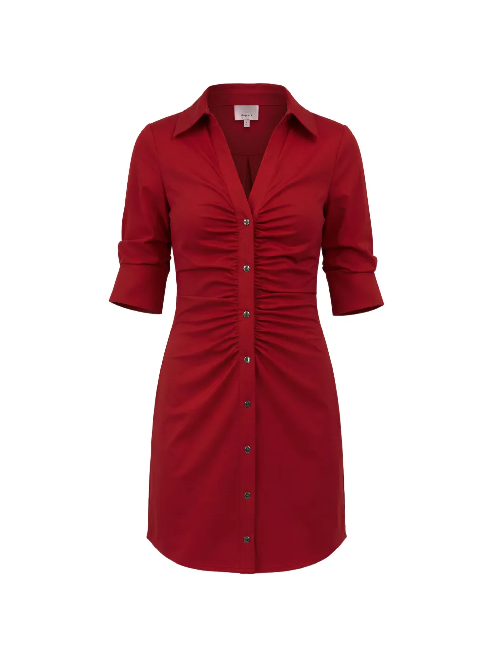 Cinq A Sept Abito corto Elina con ruches - Rosso