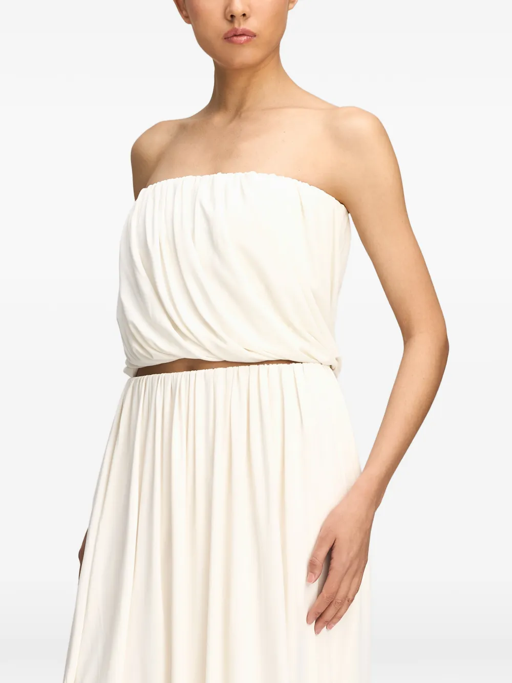 Cinq A Sept Calden strapless top Beige