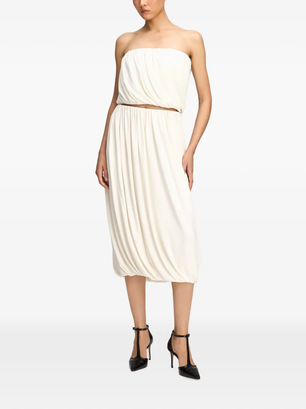 Cinq A Sept Calden strapless top Beige