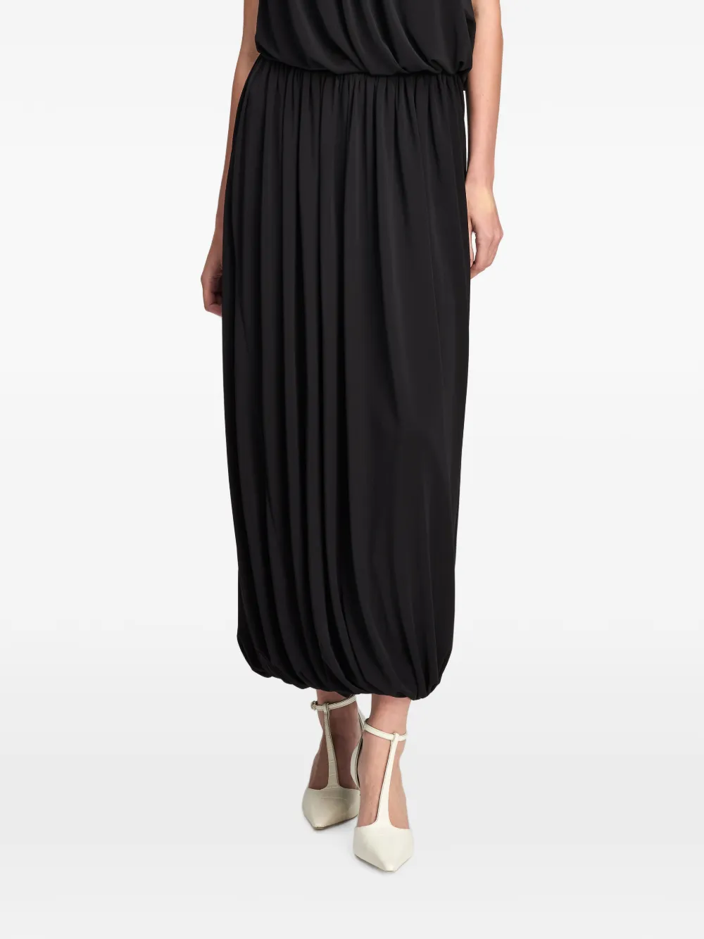 Cinq A Sept Calden gesmockte maxi-rok Zwart
