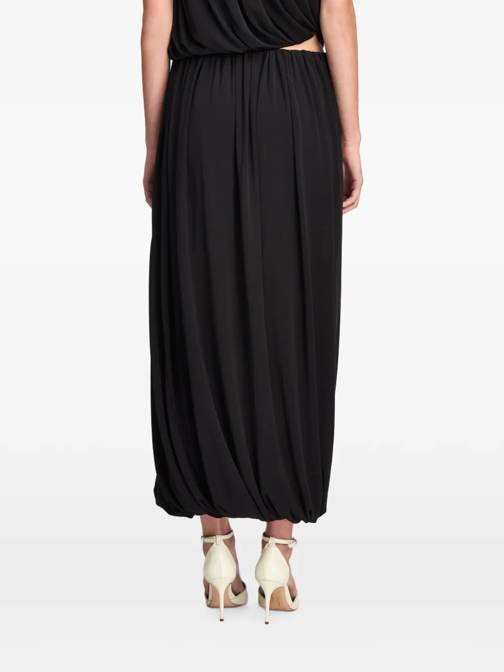 Cinq A Sept Calden gesmockte maxi-rok Zwart