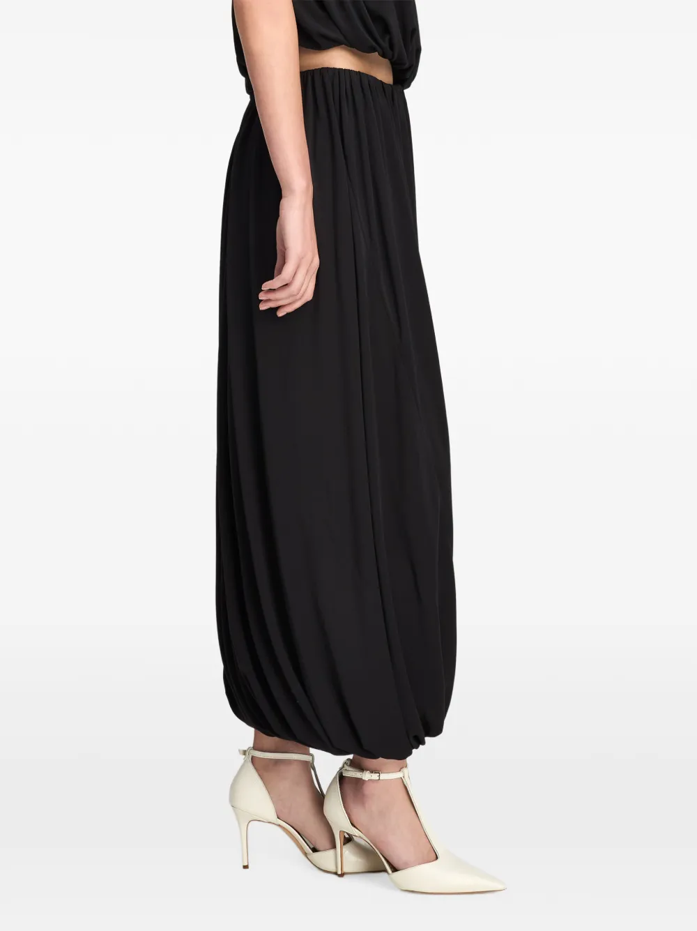 Cinq A Sept Calden gesmockte maxi-rok Zwart