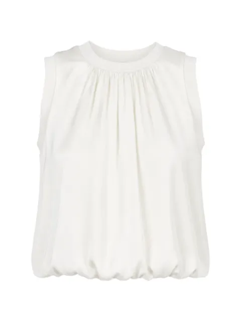 Cinq A Sept Peia pleated sleeveless blouse