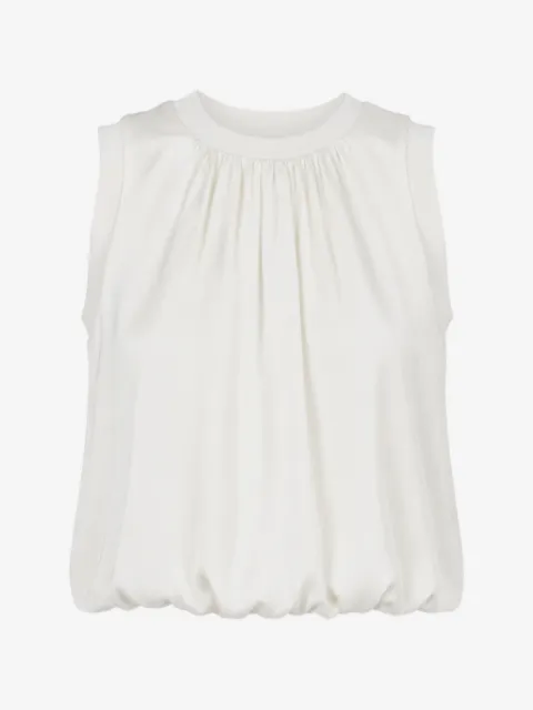 Cinq A Sept blusa Peia sin mangas con pliegues