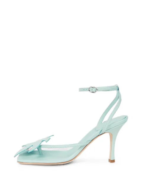 A.W.A.K.E. Mode Delta palm-leaf-detail leather sandals