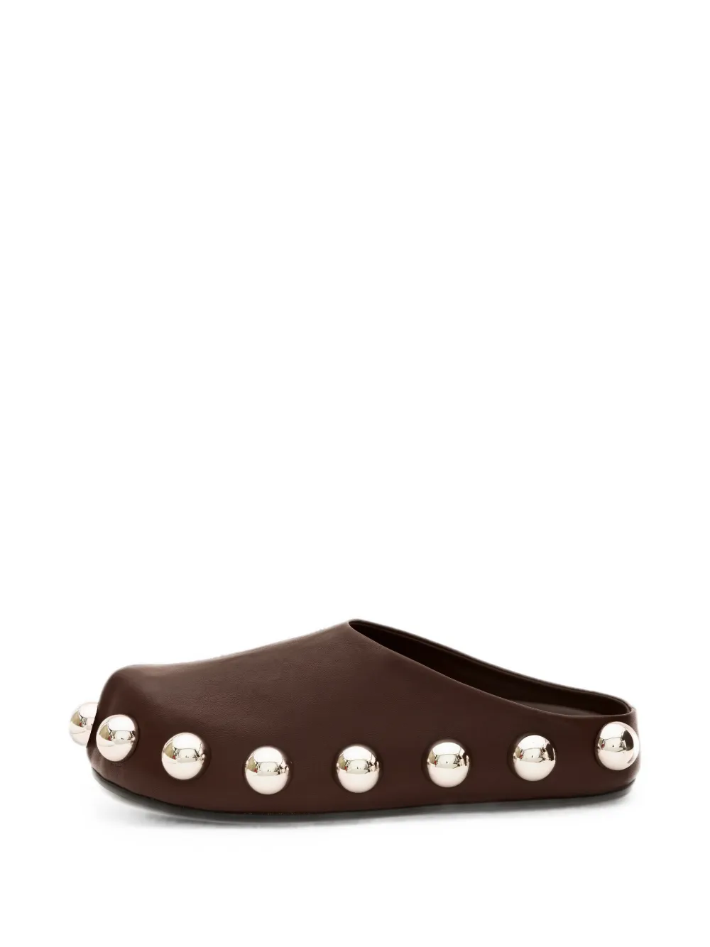 A.W.A.K.E. Mode Gabi stud-embellished leather mules Bruin