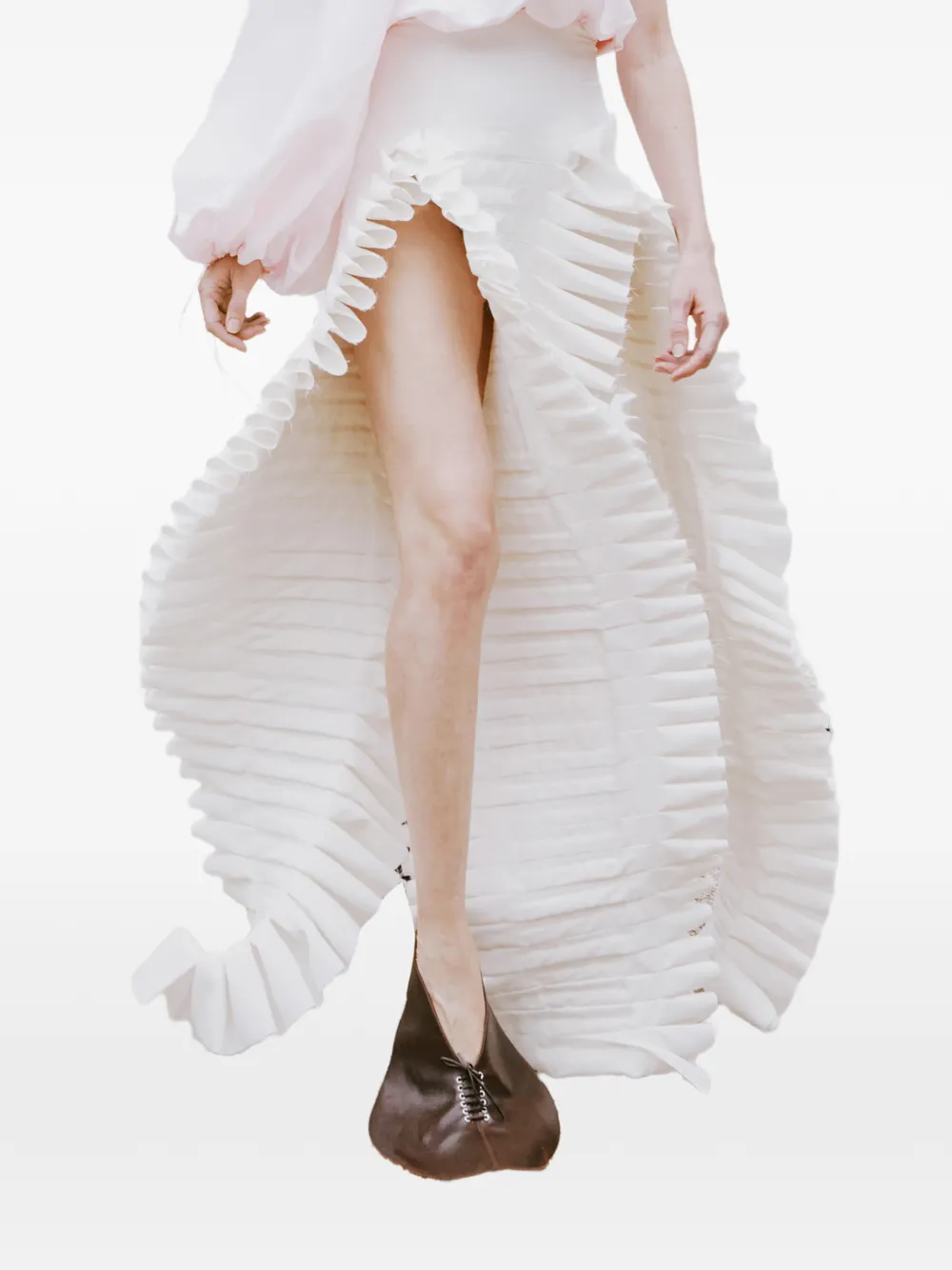 A.W.A.K.E. Mode Lauren lace-up pumps Bruin