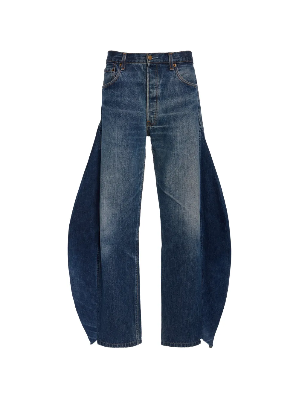 A.W.A.K.E. Mode Jeans mit seitlichen Einsätzen - Blau