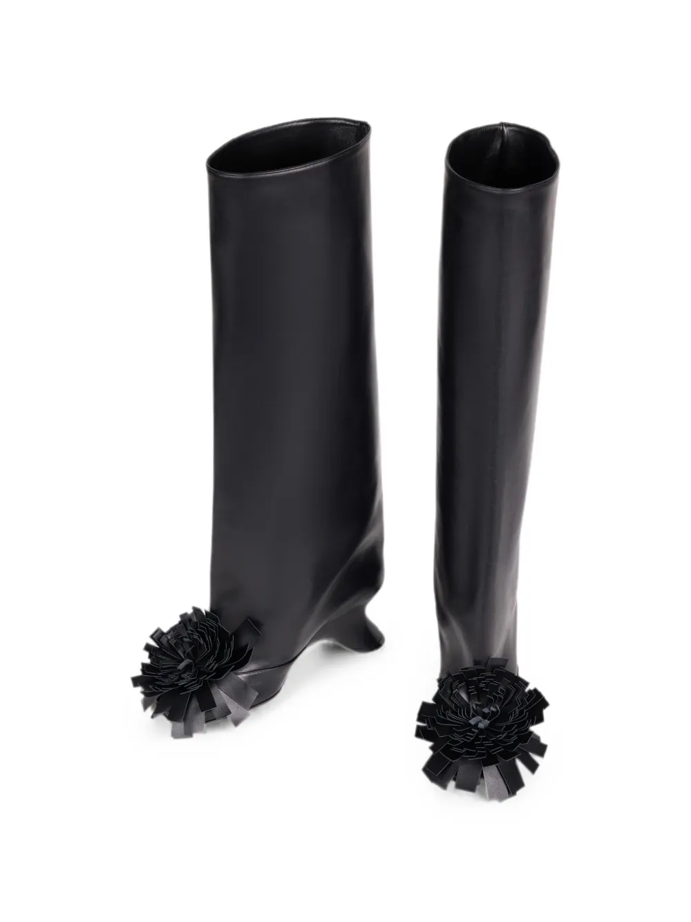 A.W.A.K.E. Mode Christy pom-pom boots Zwart