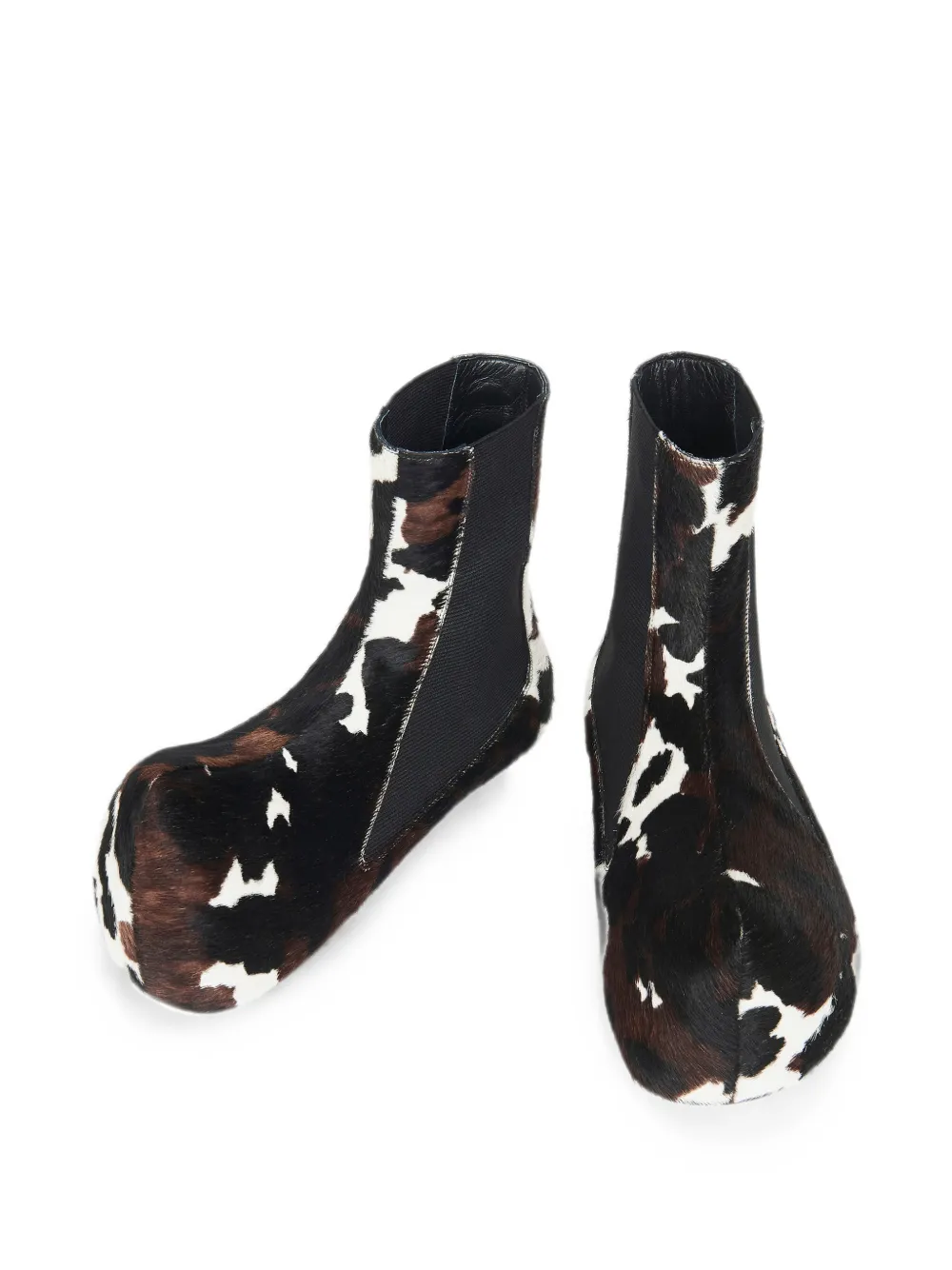 A.W.A.K.E. Mode cow-print pony-hair ankle boots Bruin