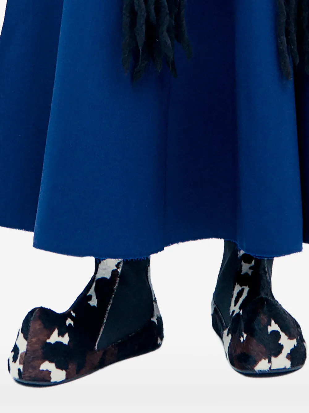 A.W.A.K.E. Mode cow-print pony-hair ankle boots Bruin