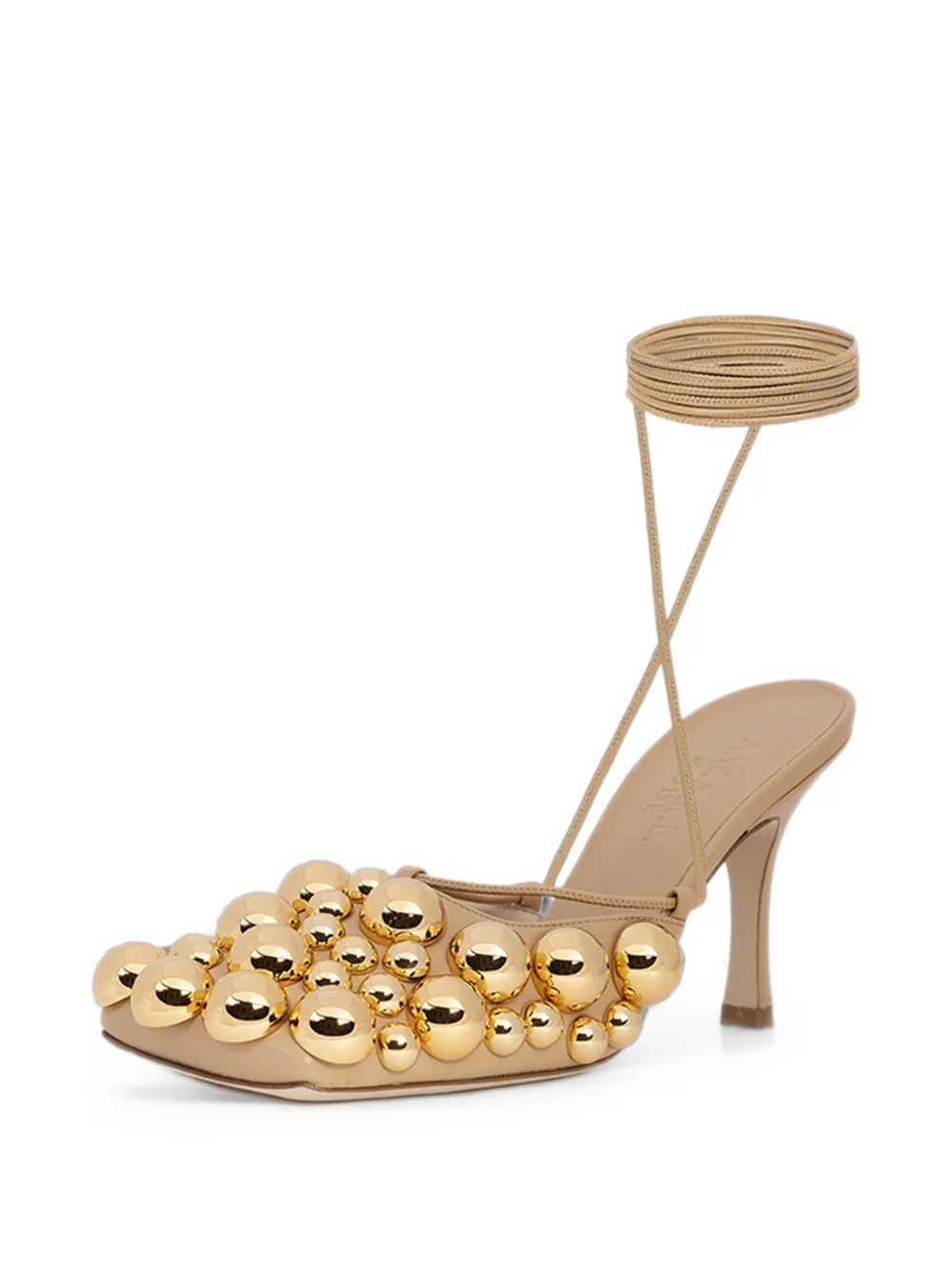 A.W.A.K.E. Mode Ursula sphere-embellished pumps Beige