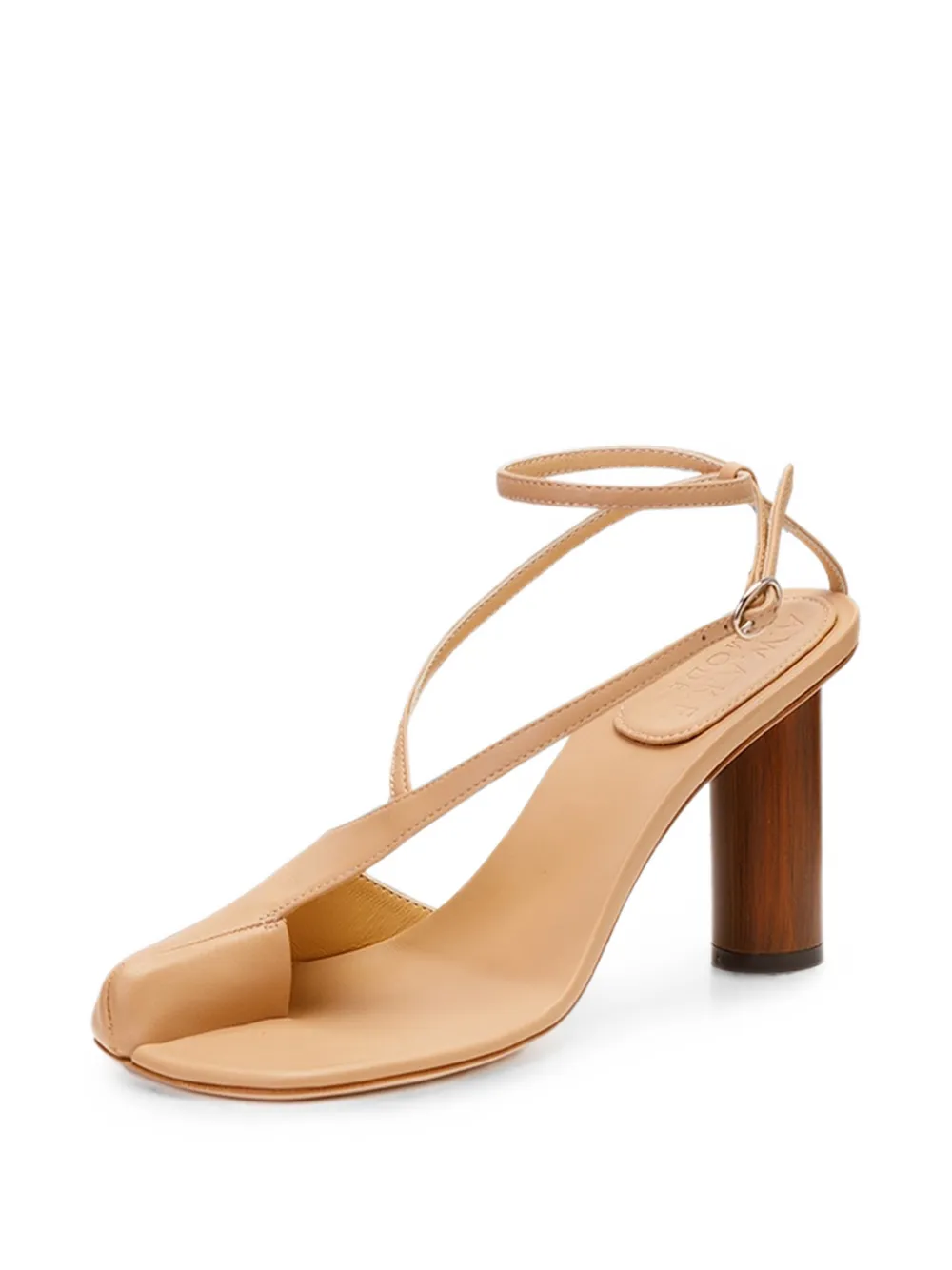 A.W.A.K.E. Mode Christine toe-cover sandals Beige