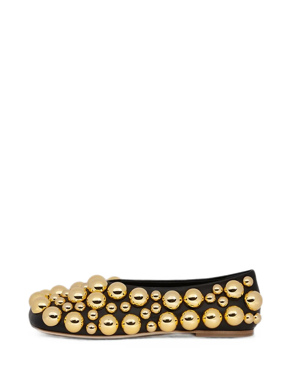 A.W.A.K.E. Mode Dora sphere-embellished ballet flats Zwart