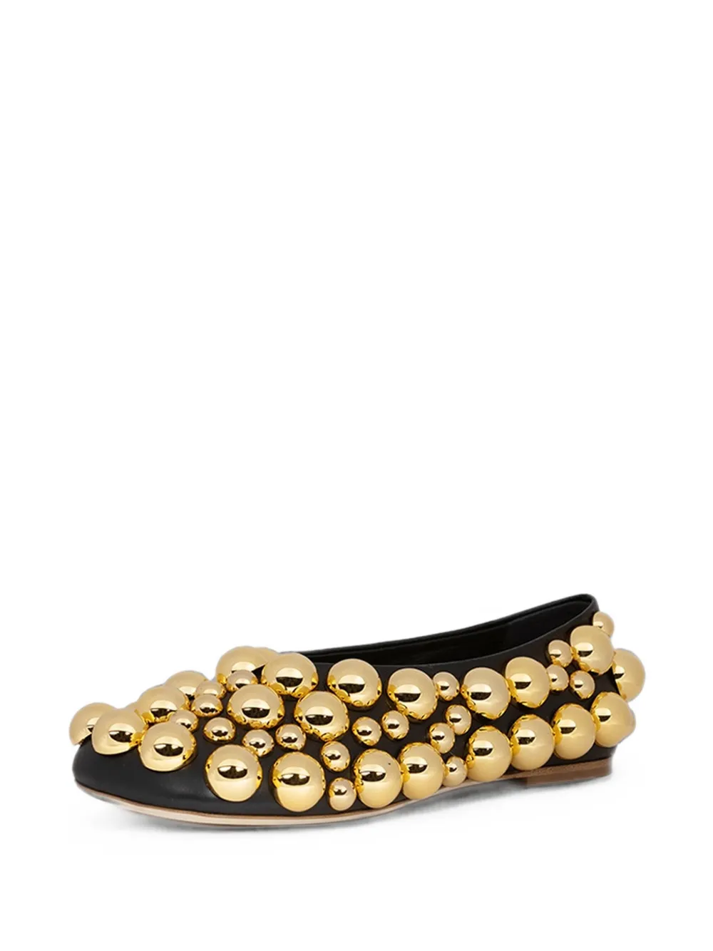 A.W.A.K.E. Mode Dora sphere-embellished ballet flats Zwart