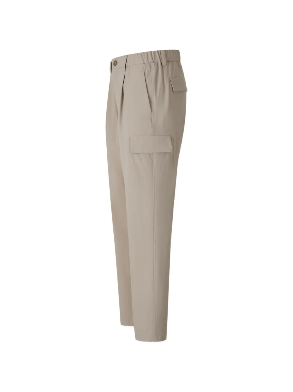 Herno Resort broek met geplooid detail en cargozak Beige