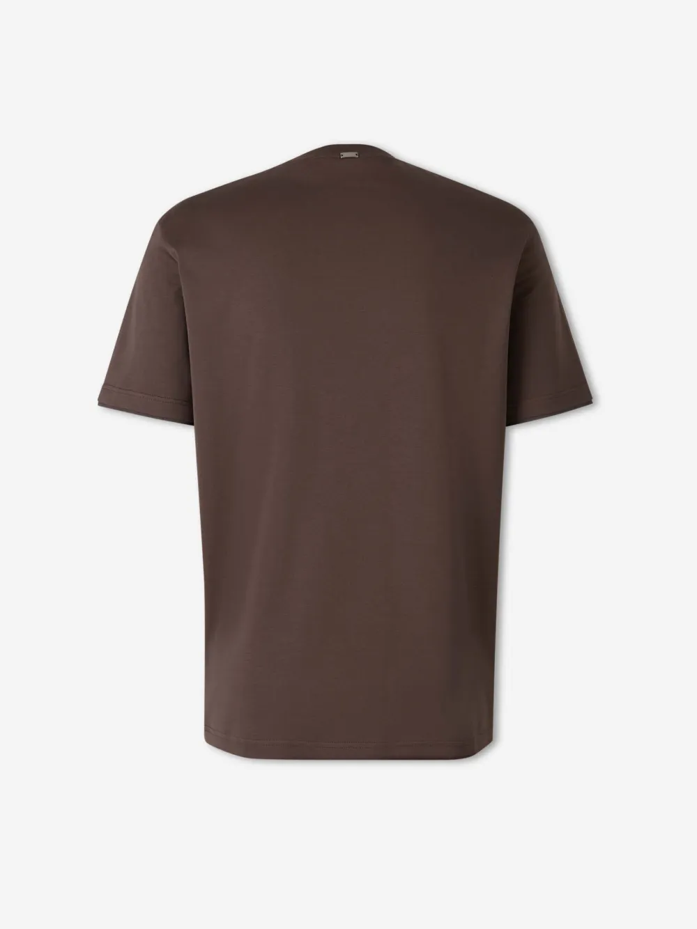 Herno T-shirt met logoplakkaat Bruin