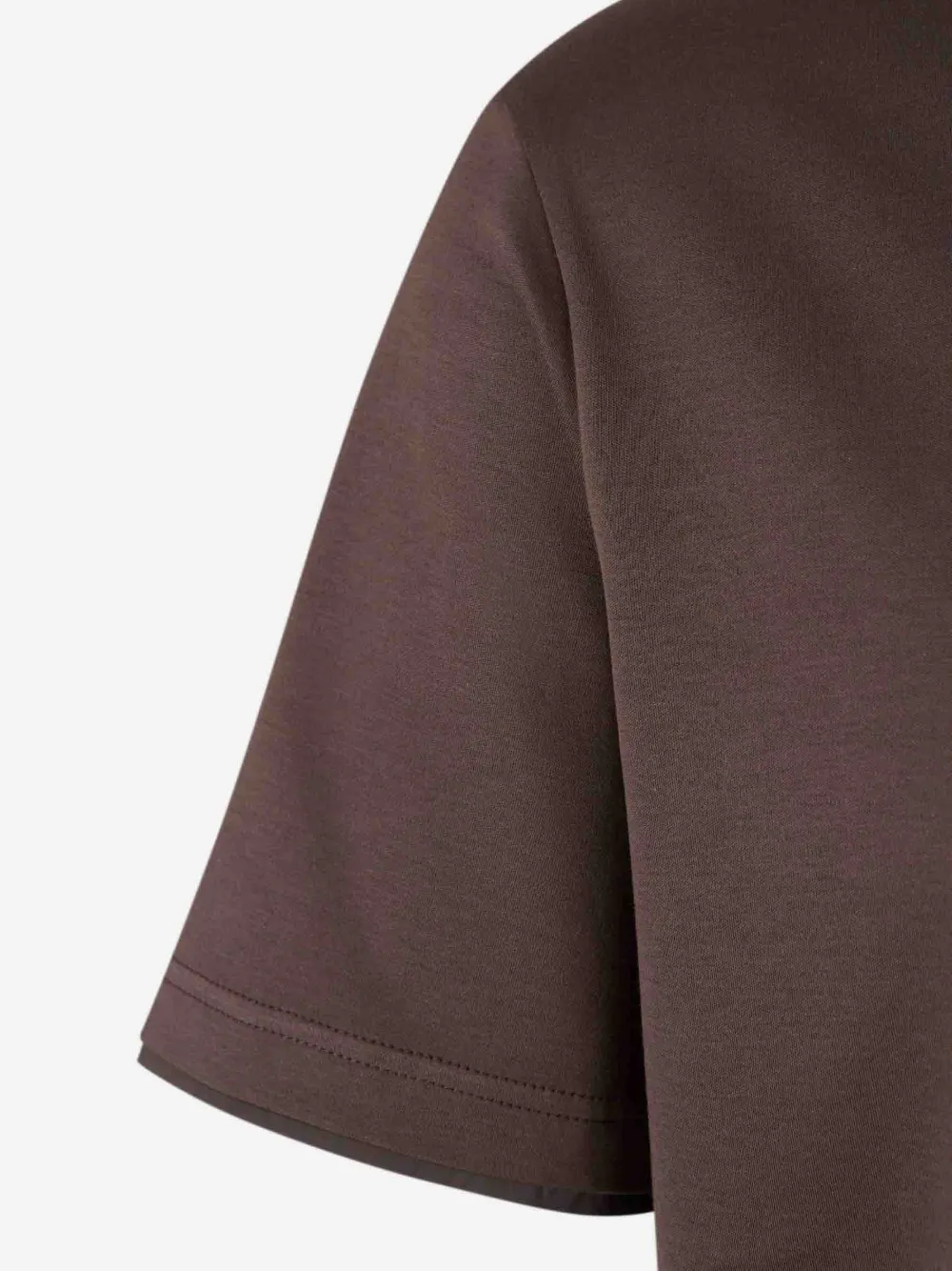 Herno T-shirt met logoplakkaat Bruin