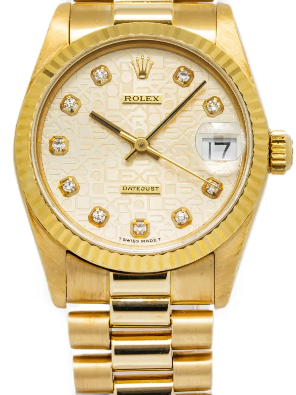 ladies gold rolex dress watch Datejust 31mm | 24k gold pure gold rolex watches
