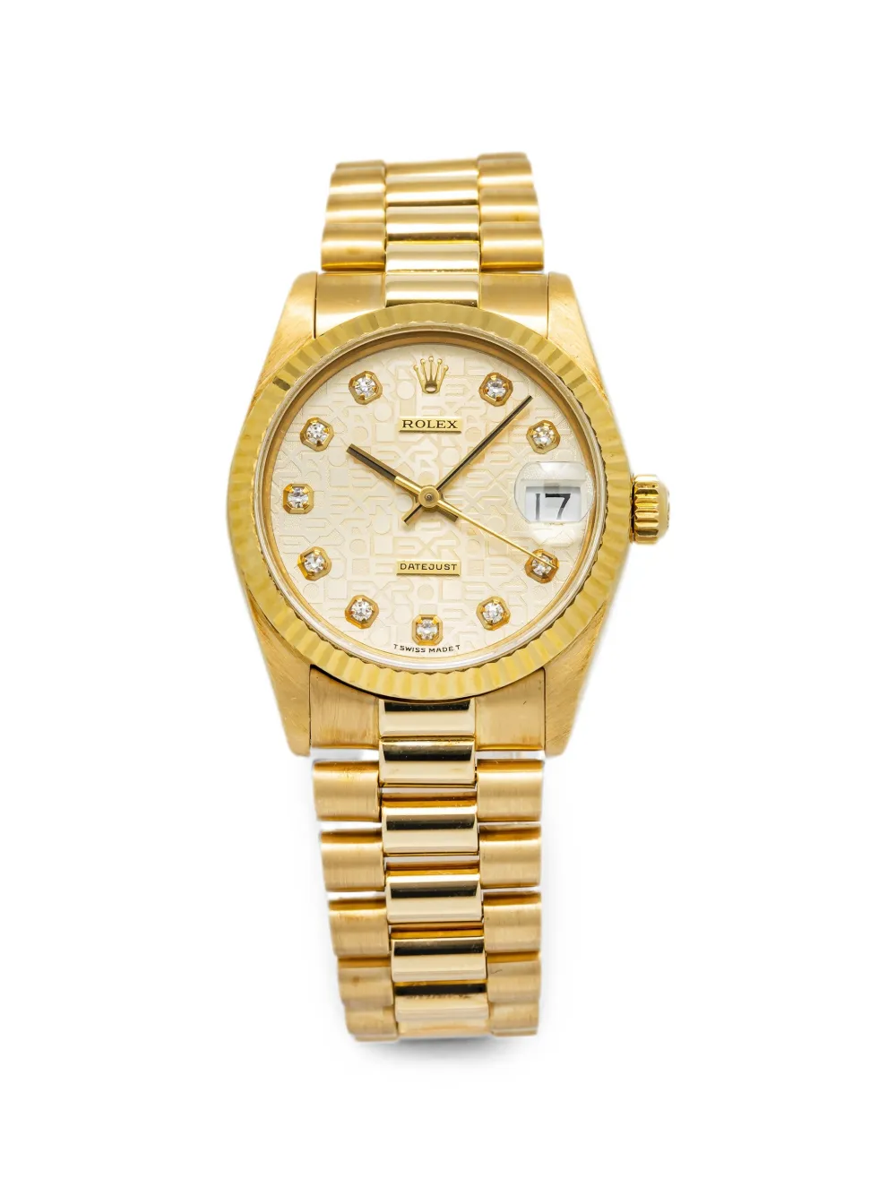 Pre-owned Rolex Datejust 31mm Watch In Gold